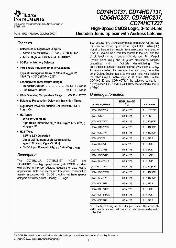 CD74HC237M96G4_9103937.PDF Datasheet