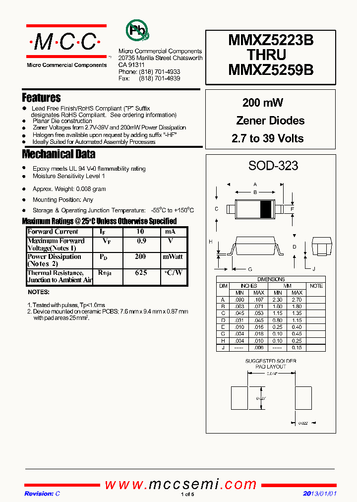 MMXZ5223B_9104985.PDF Datasheet