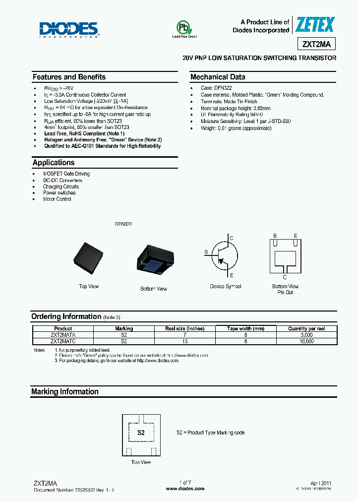 ZXT2MA_9106241.PDF Datasheet