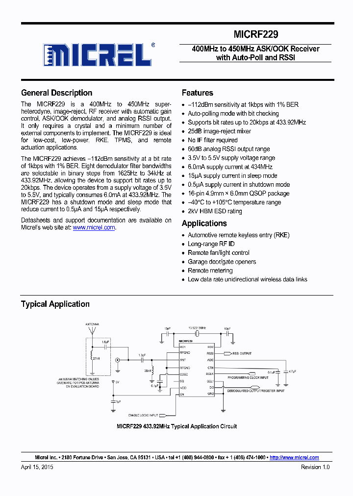 MICRF229YQS_9106331.PDF Datasheet