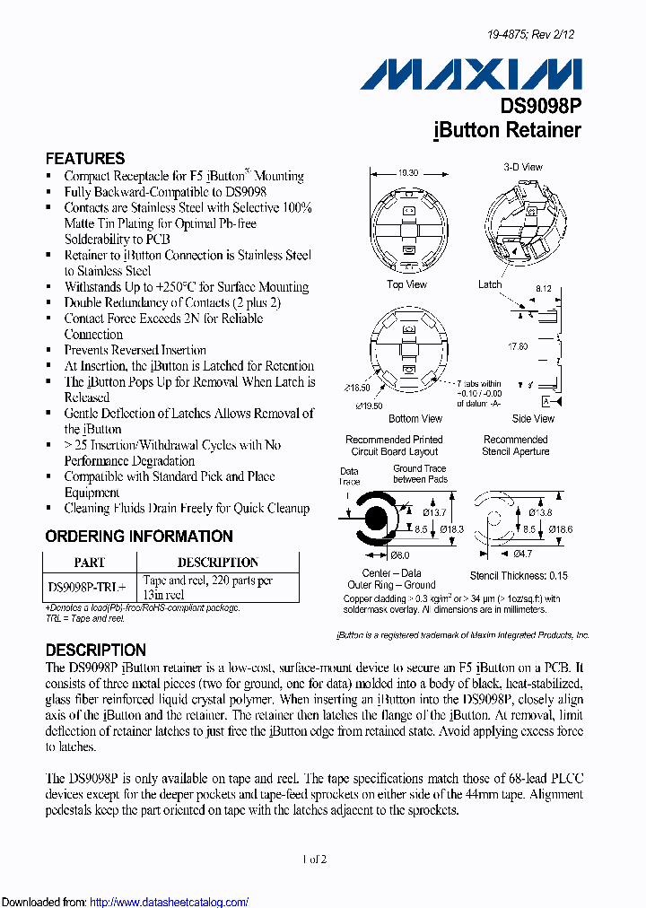 DS9098P-C01_9107154.PDF Datasheet