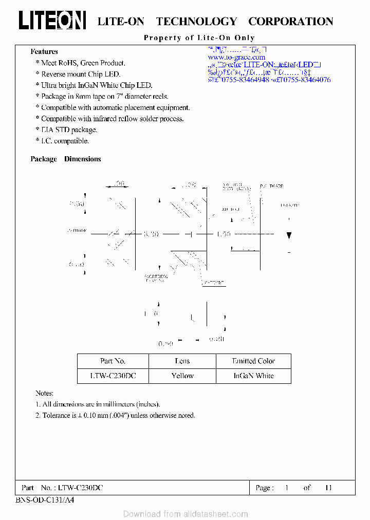 C230DC_9108465.PDF Datasheet