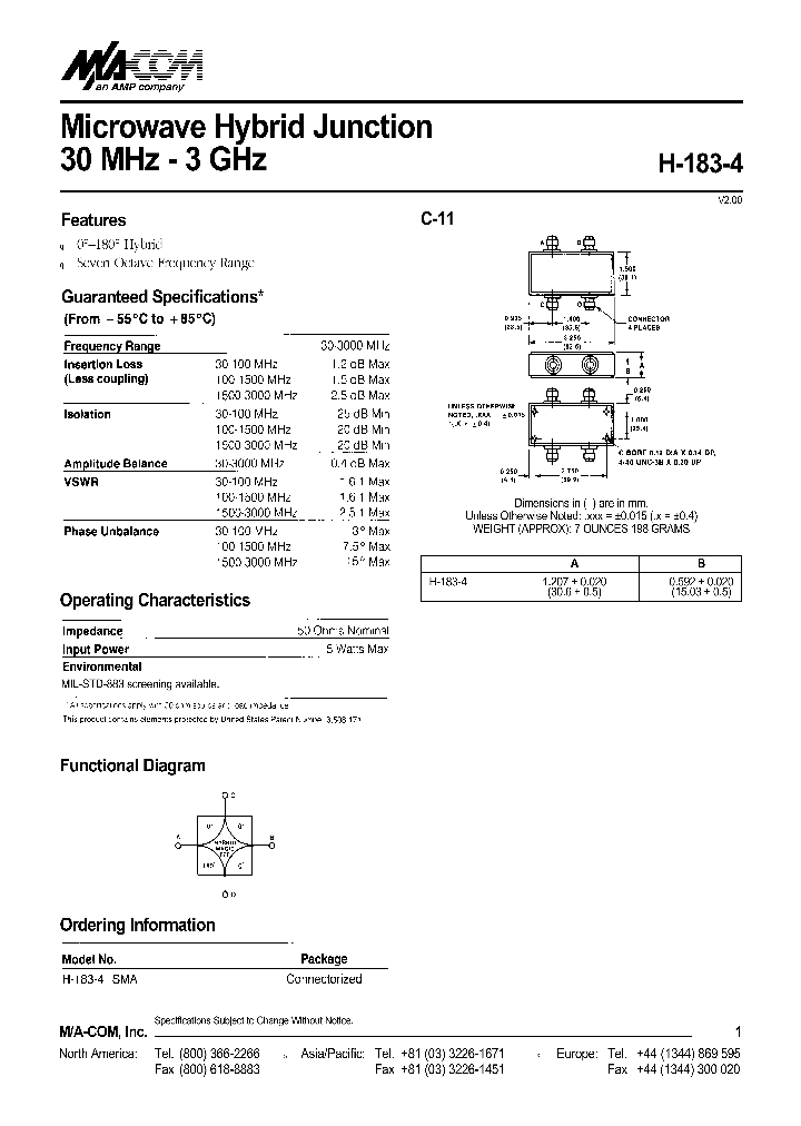 H-183-4SMA_9110536.PDF Datasheet