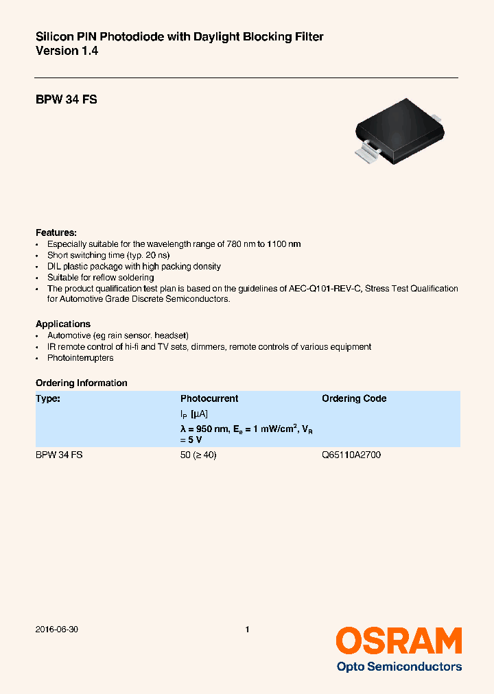 BPW-34-FS_9113732.PDF Datasheet