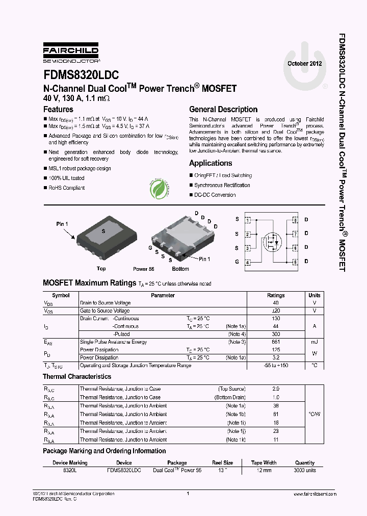 FDMS8320LDC_9117493.PDF Datasheet