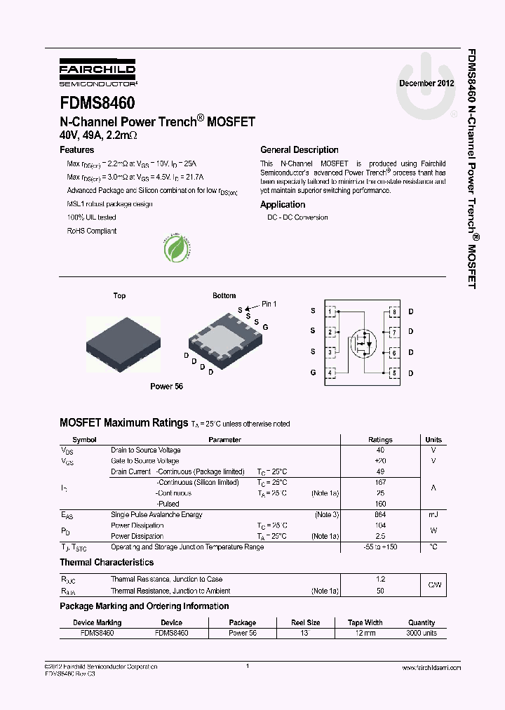FDMS8460_9117497.PDF Datasheet