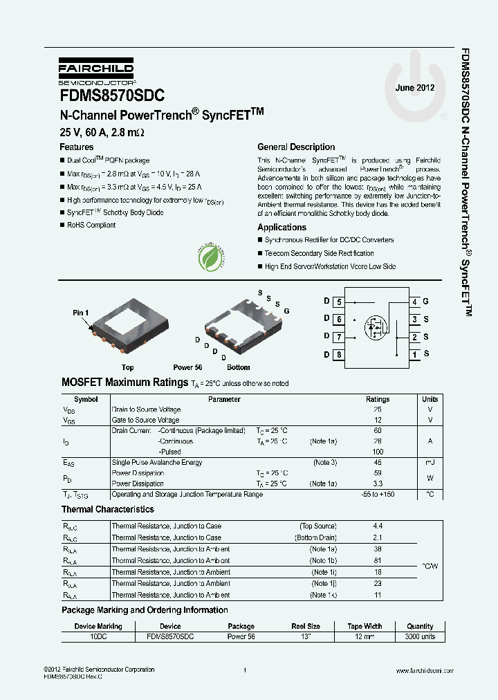 FDMS8570SDC_9117502.PDF Datasheet