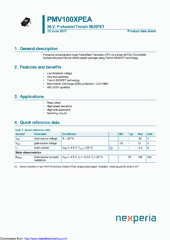 PMV100XPEA_9119318.PDF Datasheet