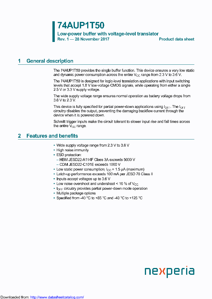 74AUP1T50GW_9119904.PDF Datasheet