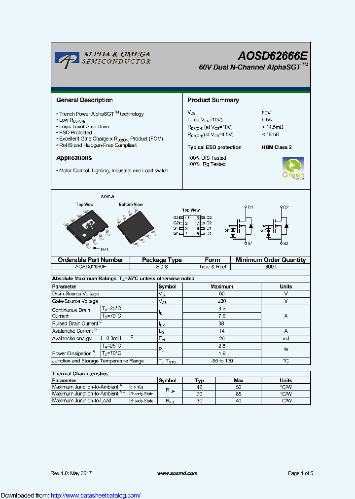 AOSD62666E_9121255.PDF Datasheet