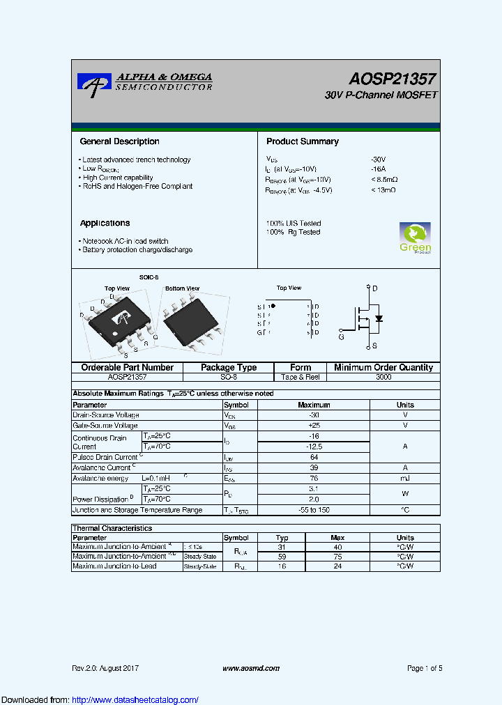 AOSP21357_9121258.PDF Datasheet