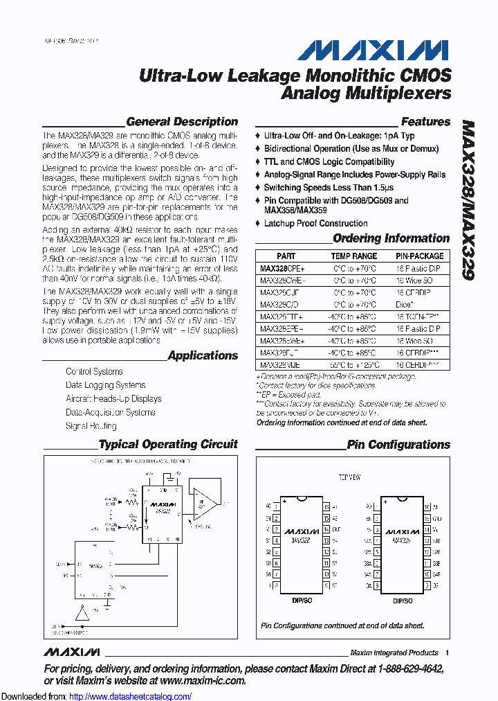 MAX329EWET_9121750.PDF Datasheet