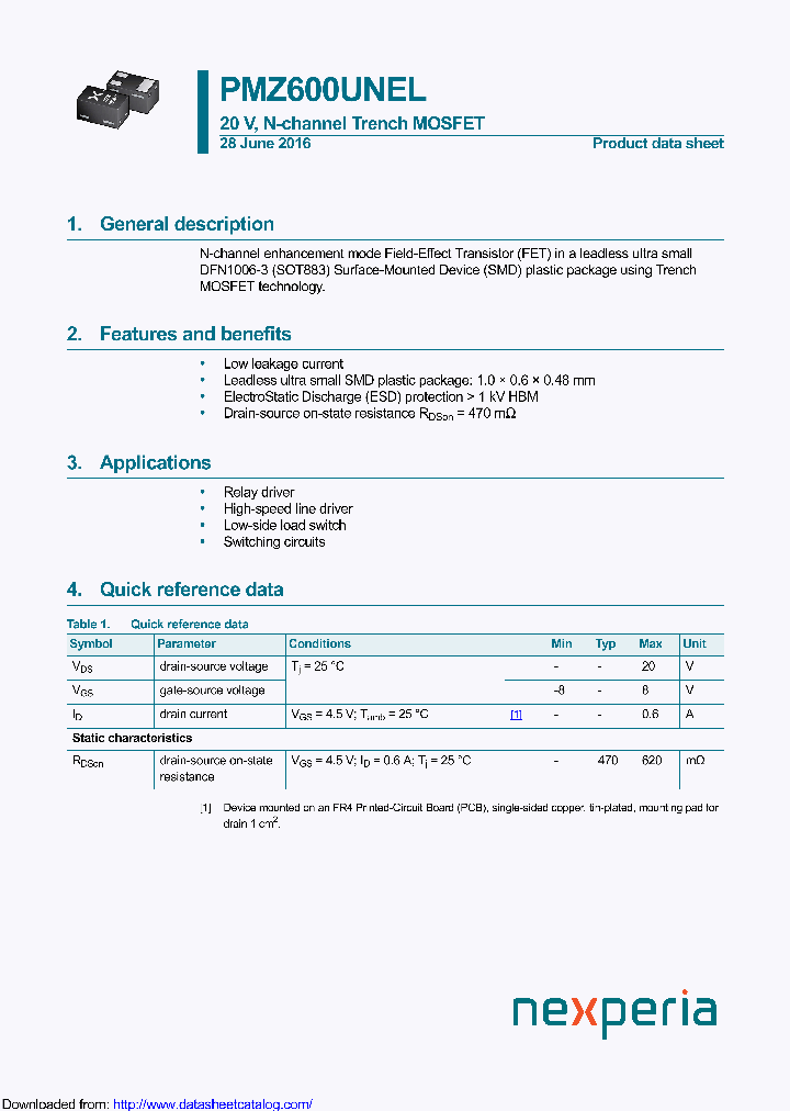 PMZ600UNEL_9122338.PDF Datasheet