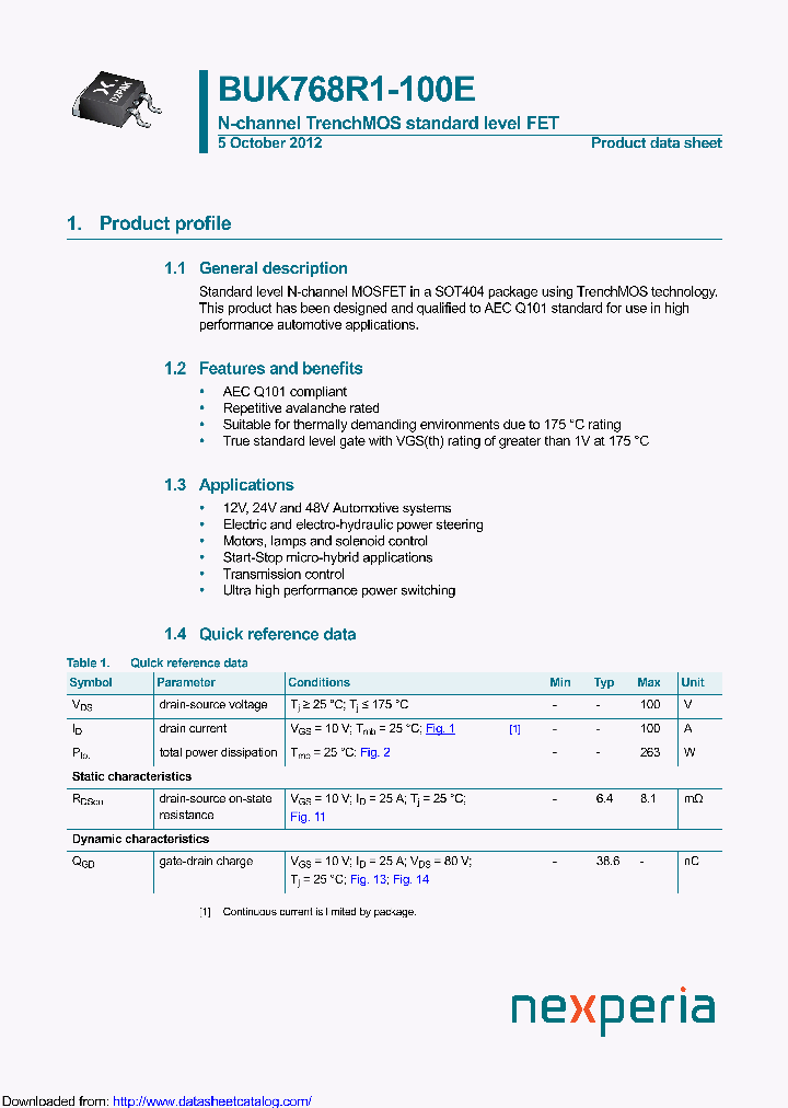 BUK768R1-100E_9122857.PDF Datasheet