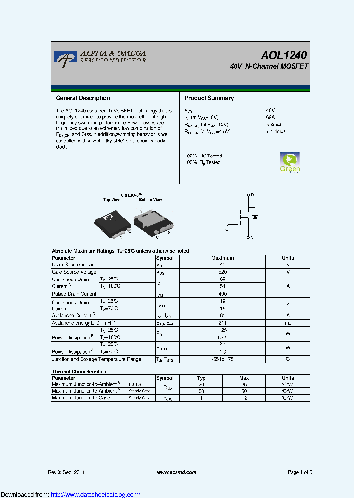 AOL1240_9125637.PDF Datasheet