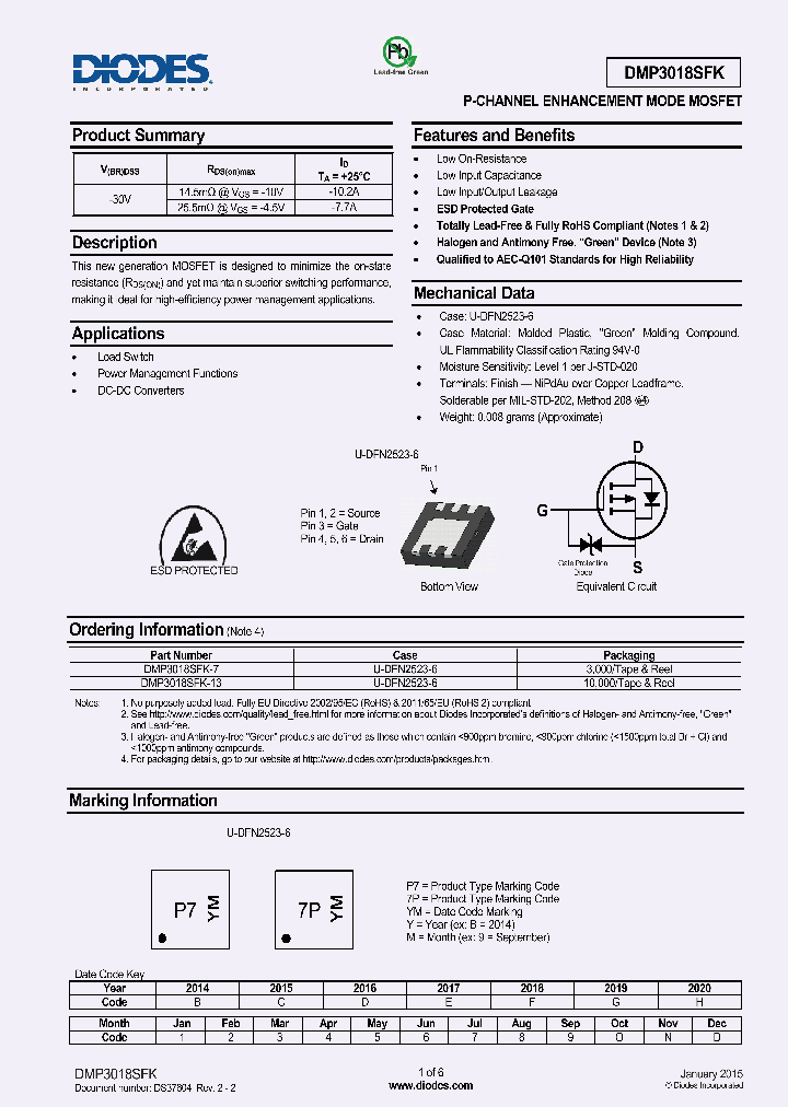 DMP3018SFK_9127622.PDF Datasheet