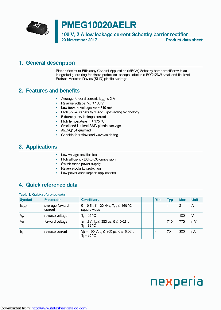 PMEG10020AELR_9138257.PDF Datasheet